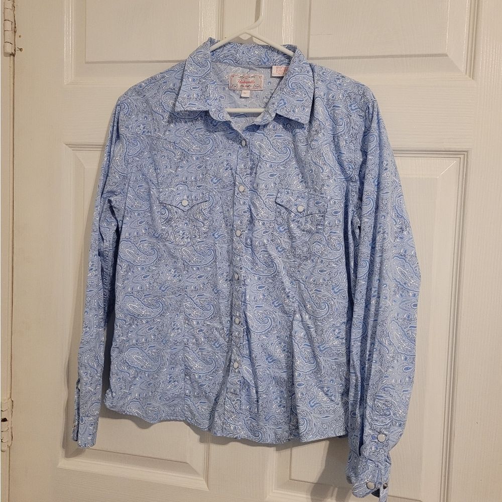 Panhandle paisley western long sleeve shirt